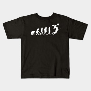 Evolution of a Volleyball Girl Kids T-Shirt